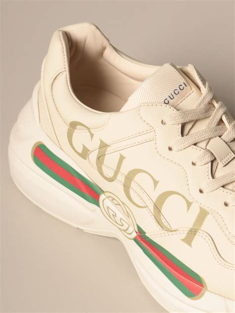 gucci rhyton white sneakers|Gucci rhyton sneakers price.